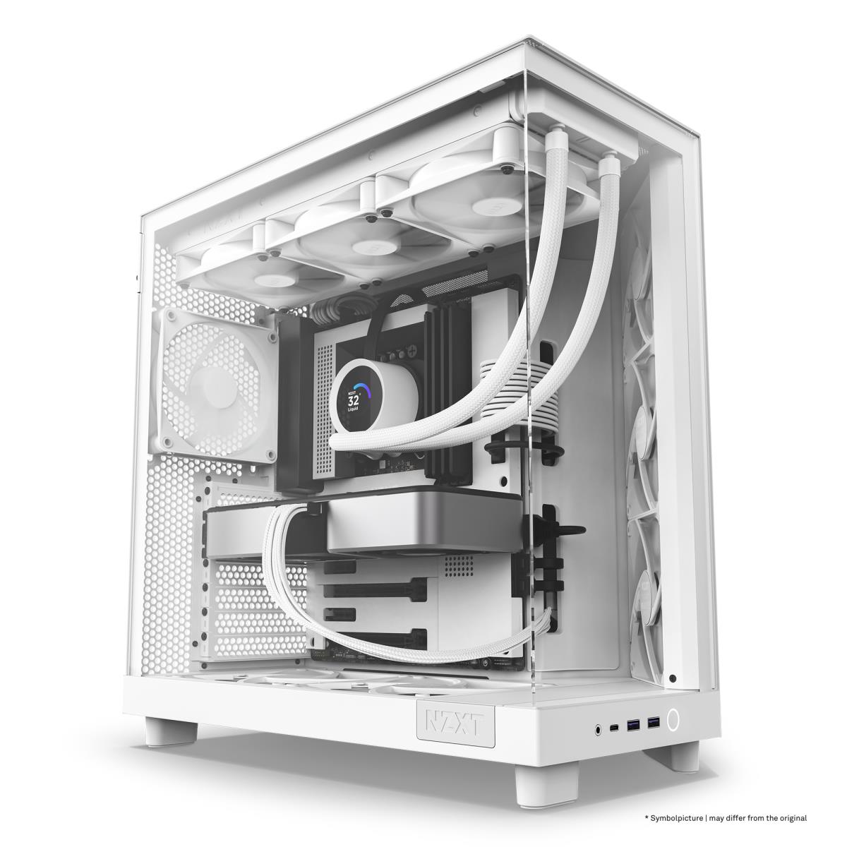 H6 Flow Compact Dual Chamber White Mid Tower Case thumbnail
