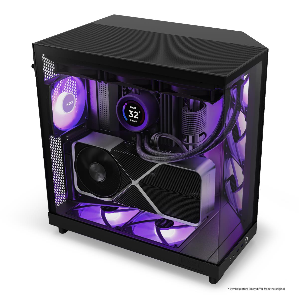 H6 FLOW RGB MID TOWER CASE BLACK thumbnail