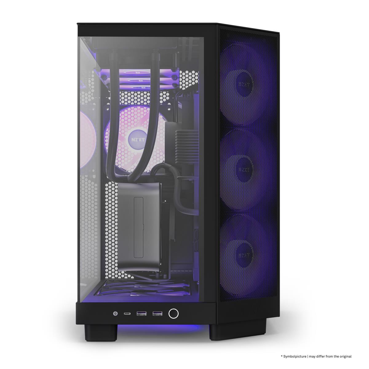 H6 FLOW RGB MID TOWER CASE BLACK thumbnail