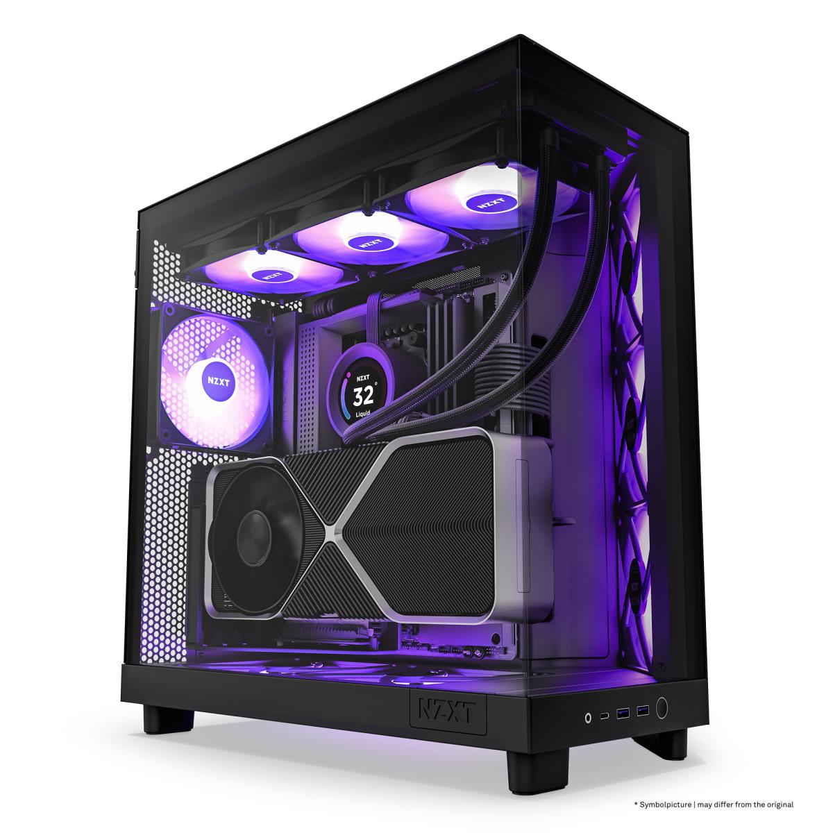 H6 FLOW RGB MID TOWER CASE BLACK thumbnail