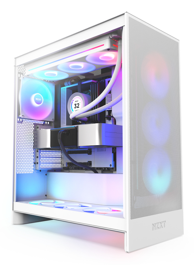 H7 FLOW RGB MID TOWER CASE WHITE thumbnail