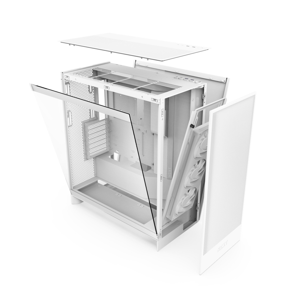 H7 FLOW RGB MID TOWER CASE WHITE thumbnail