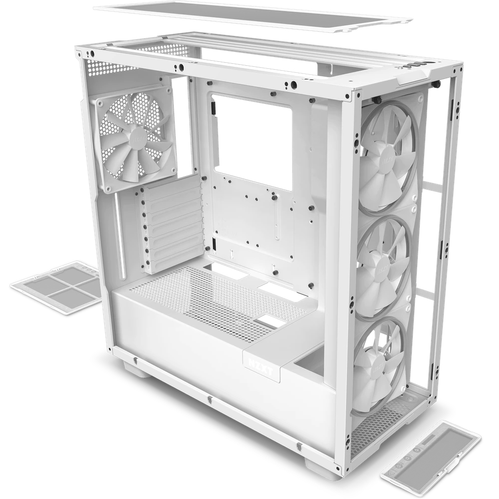 NZXT H7 Elite Midi Tower White thumbnail
