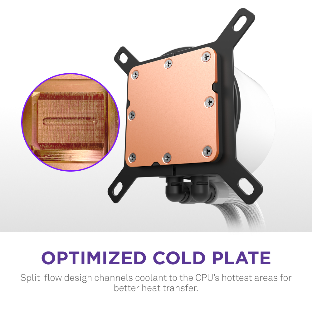 KRAKEN PLUS 240 RGB CPU COOLER WHT thumbnail