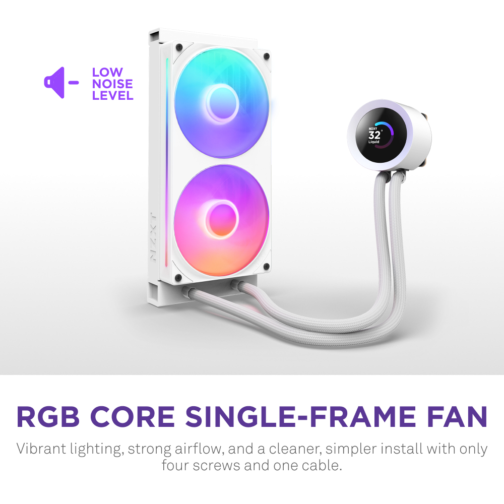KRAKEN PLUS 240 RGB CPU COOLER WHT thumbnail
