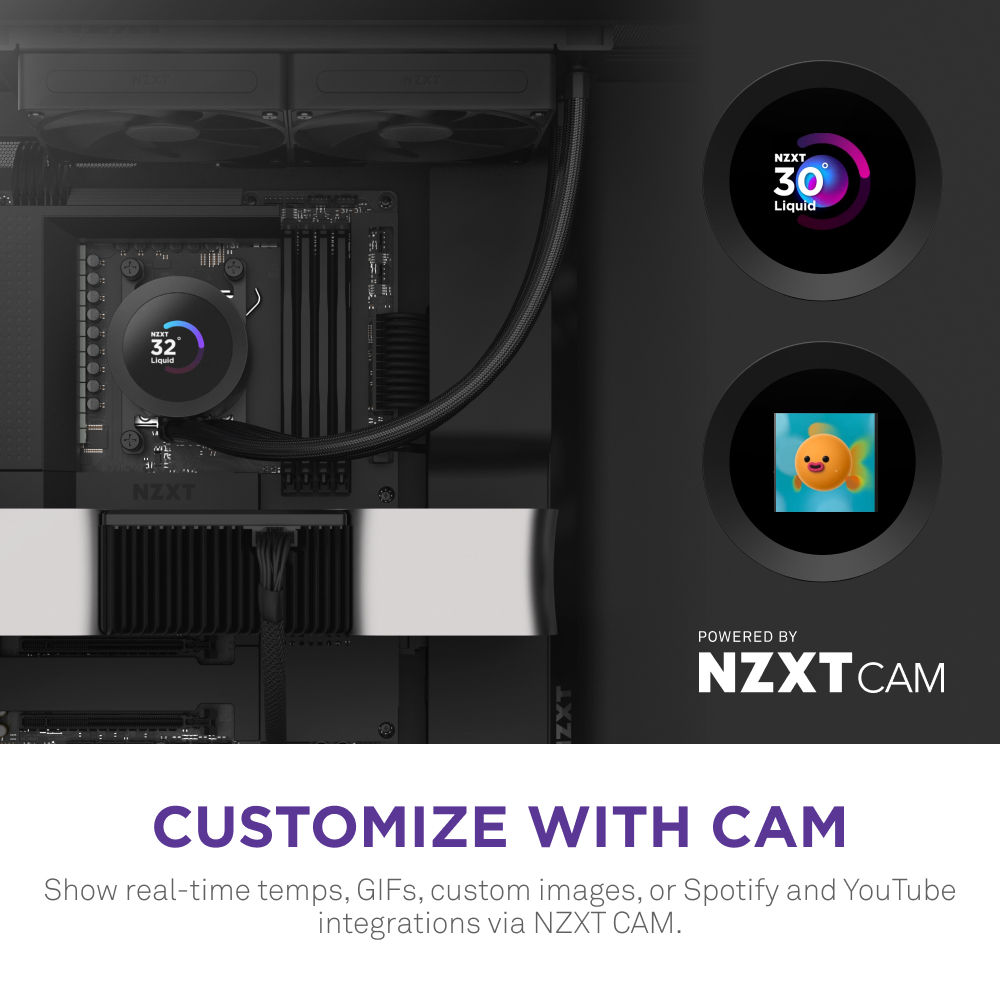KRAKEN PLUS 280 CPU COOLER BLK thumbnail