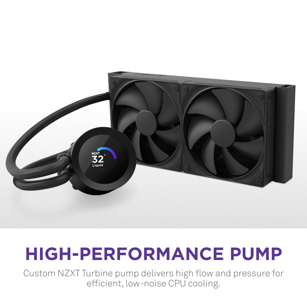 KRAKEN PLUS 280 CPU COOLER BLK thumbnail