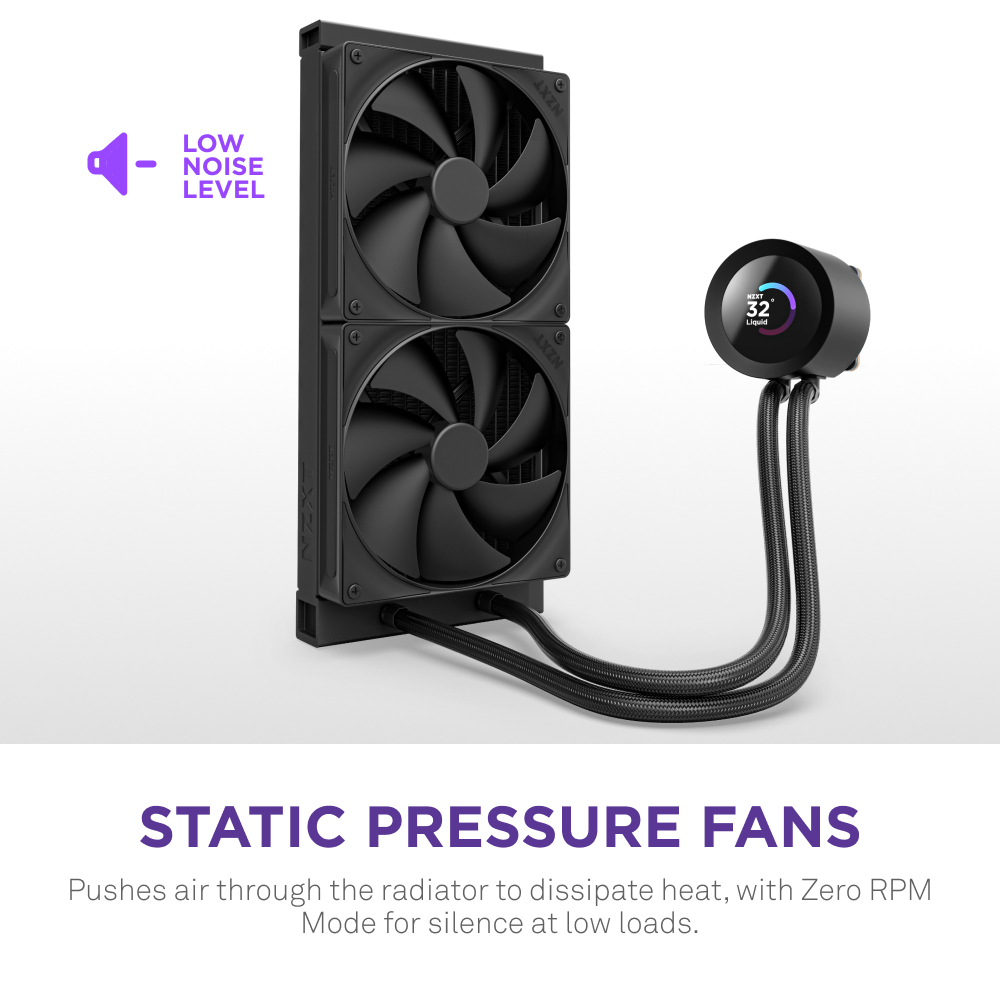 KRAKEN PLUS 280 CPU COOLER BLK thumbnail