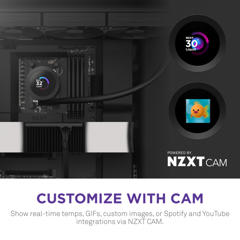KRAKEN PLUS 360 CPU COOLER BLK thumbnail