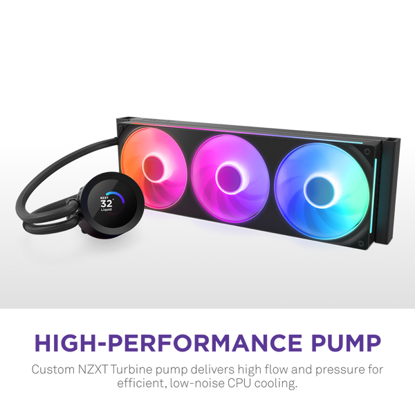 KRAKEN PLUS 360 RGB CPU COOLER BLK thumbnail