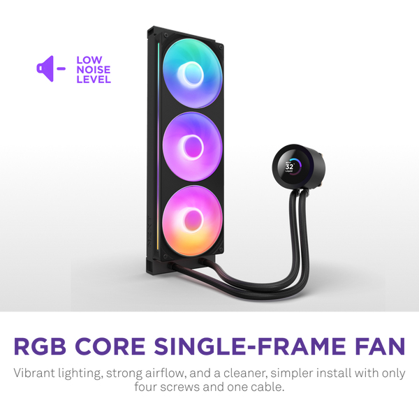 KRAKEN PLUS 360 RGB CPU COOLER BLK thumbnail