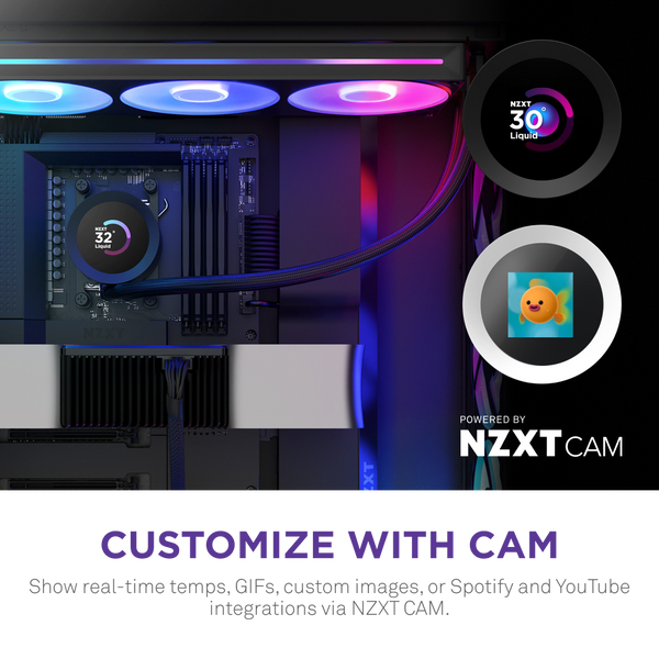 KRAKEN PLUS 360 RGB CPU COOLER BLK thumbnail