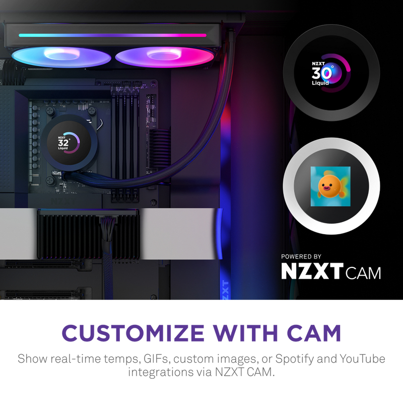 KRAKEN PLUS 240 RGB CPU COOLER BLK thumbnail