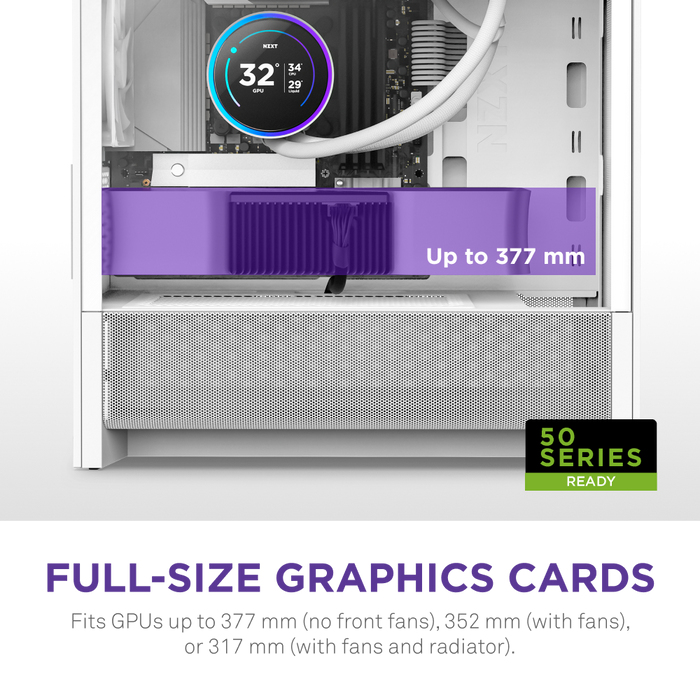 H3 Flow Micro ATX Airflow Case - All White thumbnail
