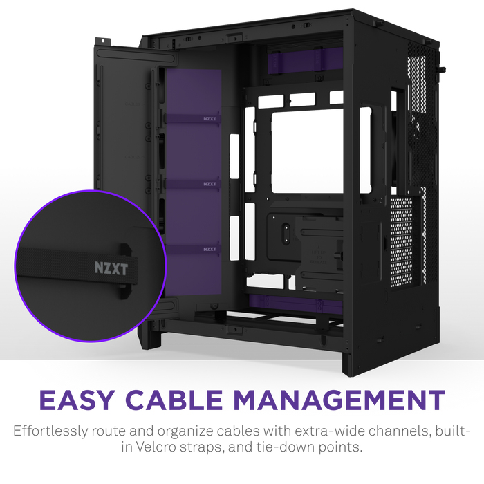H9 Air Flow (2025) Large Dual-Chamber Black Mid Tower Case thumbnail