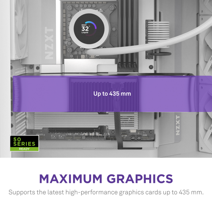 H9 Air Flow (2025) Large Dual-Chamber White Mid Tower Case thumbnail