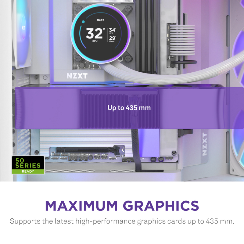 H9 Air Flow (2025) Large Dual-Chamber White RGB+ Mid Tower Case thumbnail
