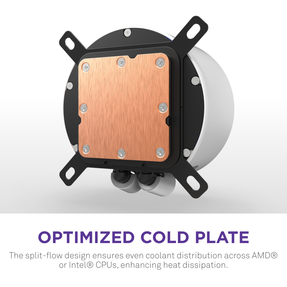 Kraken 420 Elite V2 White with RGB fans CPU Liquid Cooler thumbnail