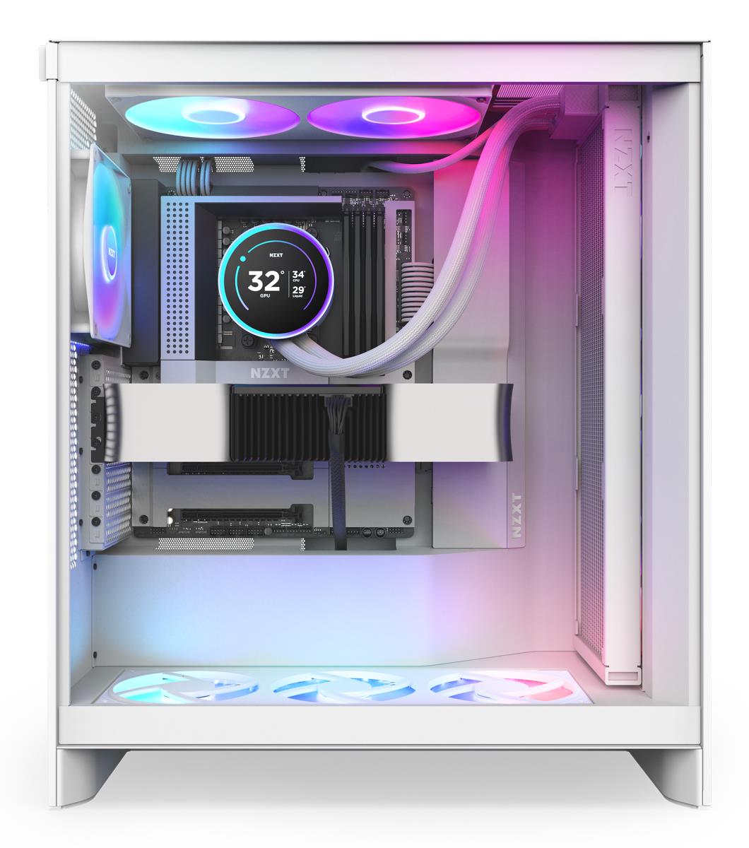 Kraken 420 Elite V2 White with RGB fans CPU Liquid Cooler thumbnail