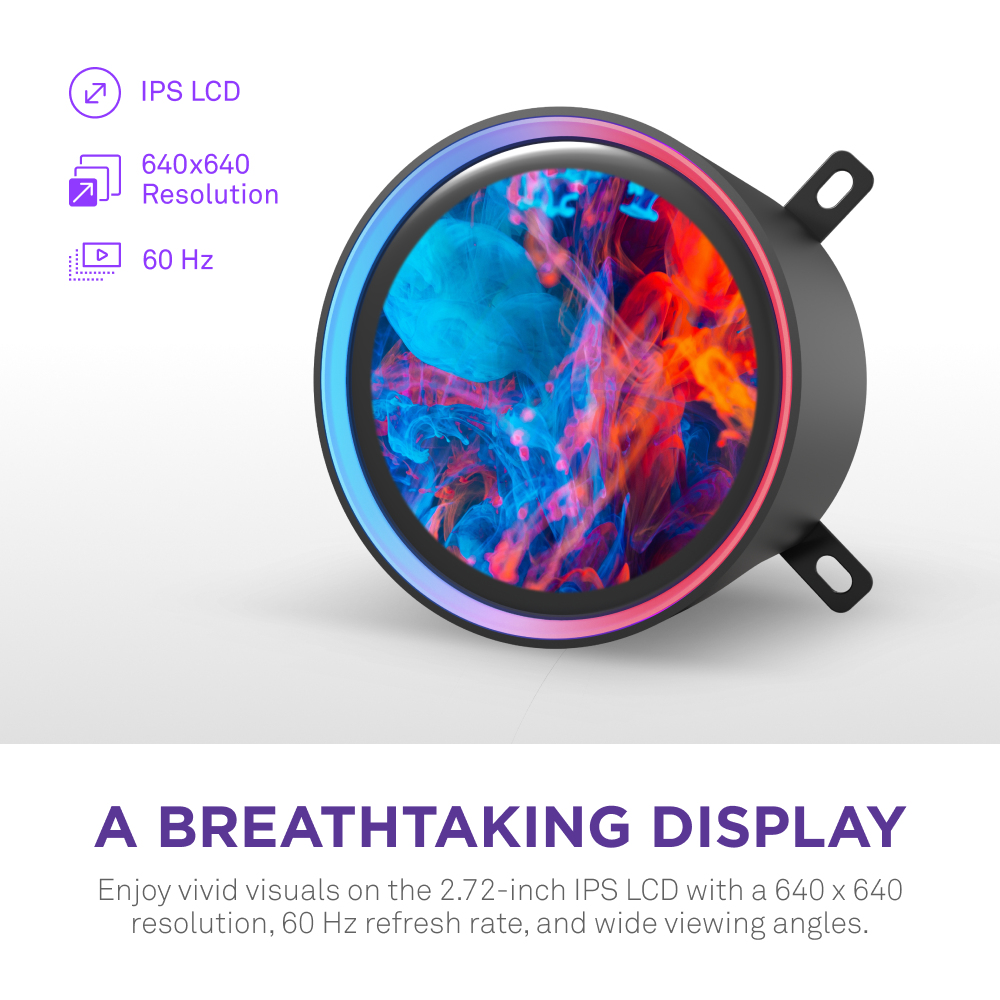 Kraken 420 Elite V2 Black with RGB fans CPU Liquid Cooler thumbnail