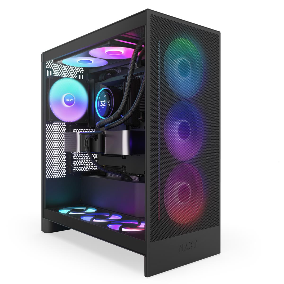 Kraken 420 Elite V2 Black with RGB fans CPU Liquid Cooler thumbnail