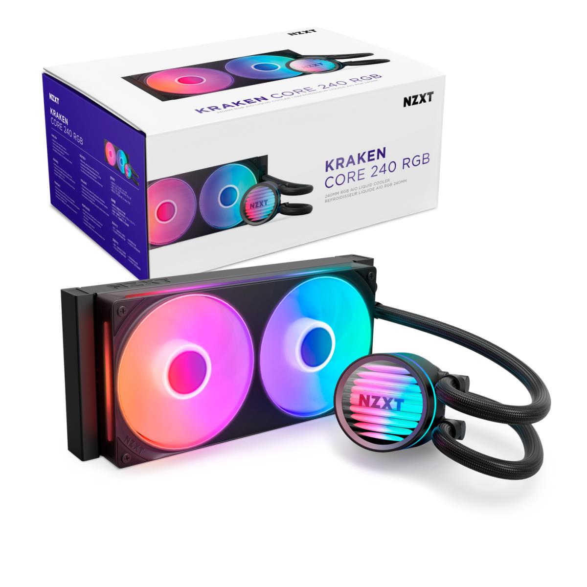 Kraken Core 240 Black with RGB Fans CPU Cooler thumbnail