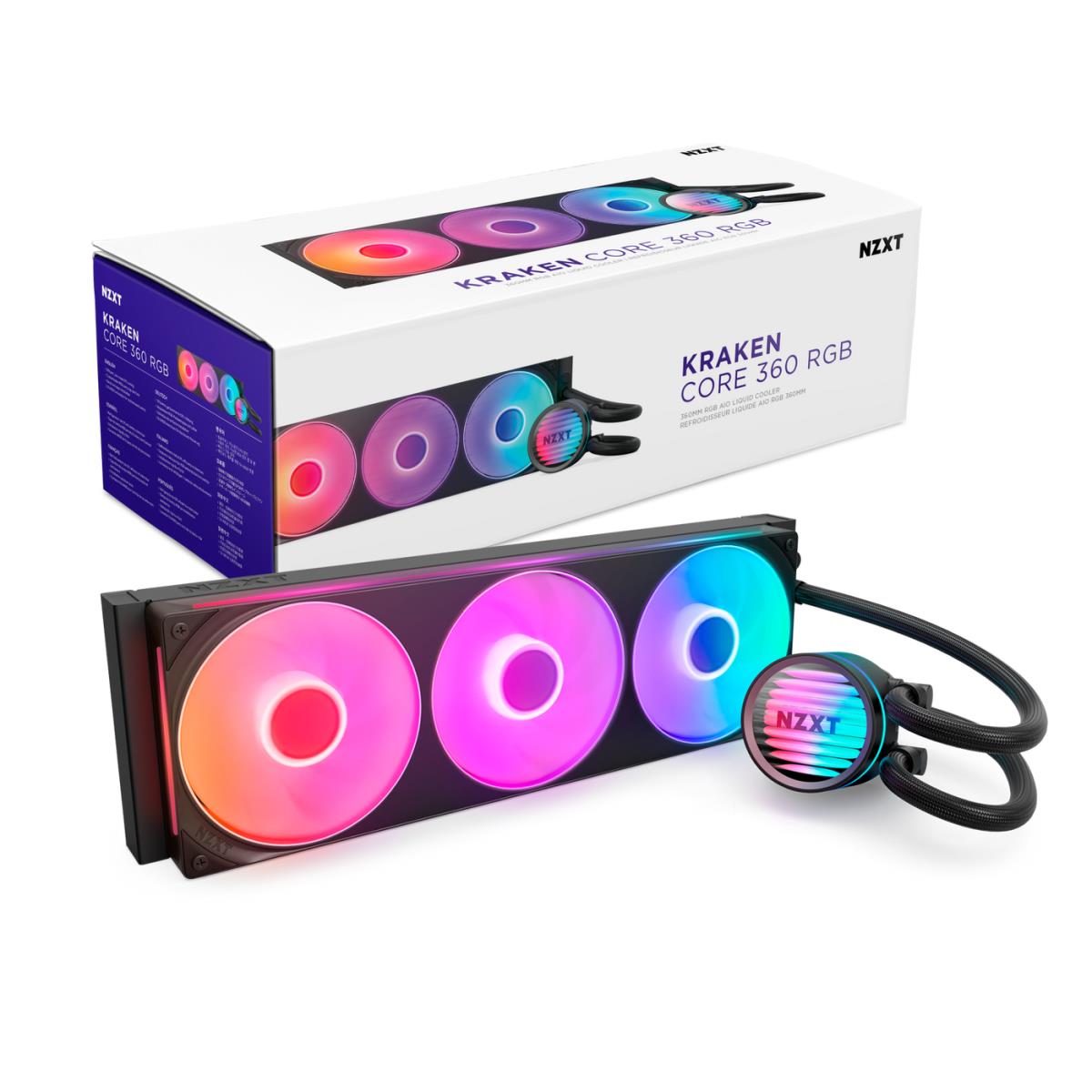 Kraken Core 360 Black with RGB Fans CPU Cooler thumbnail