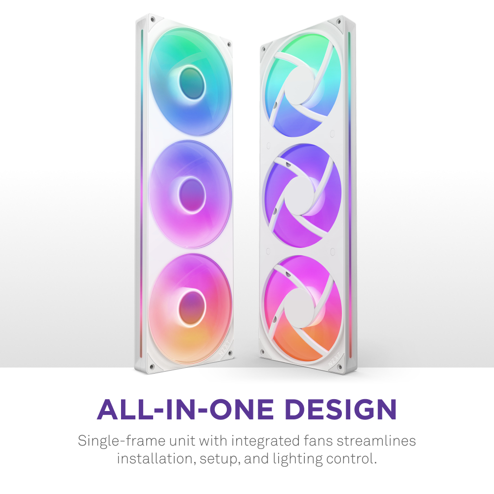 F420 RGB CORE TRIPLE FAN UNIT WHT thumbnail