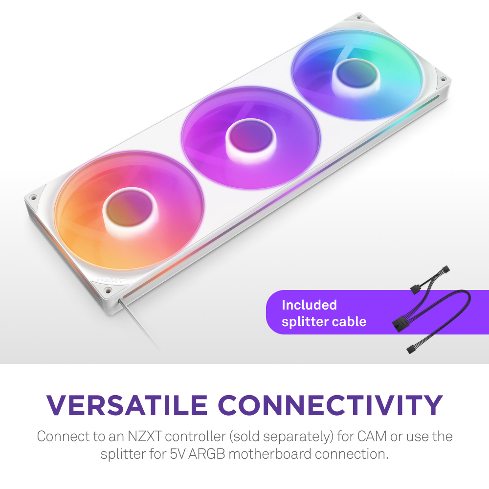 F420 RGB CORE TRIPLE FAN UNIT WHT thumbnail