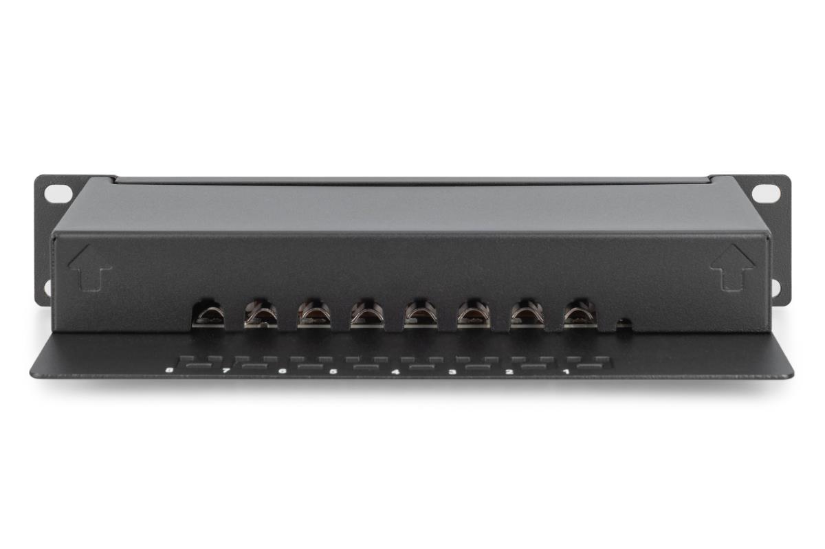 EU Product - Patchpanel 1HE  8-Port Cat6  ClassE geschirmt schw. thumbnail