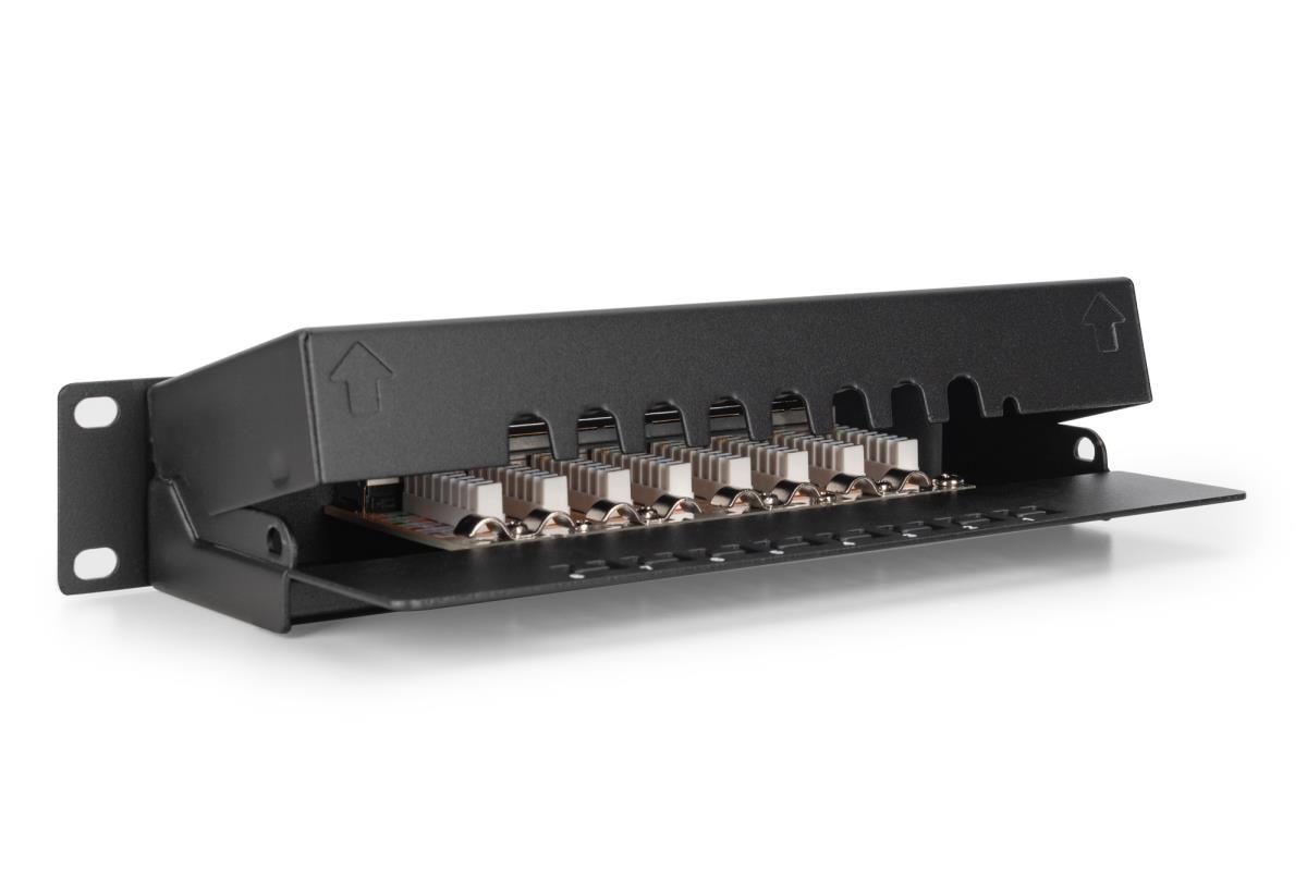 EU Product - Patchpanel 1HE  8-Port Cat6  ClassE geschirmt schw. thumbnail