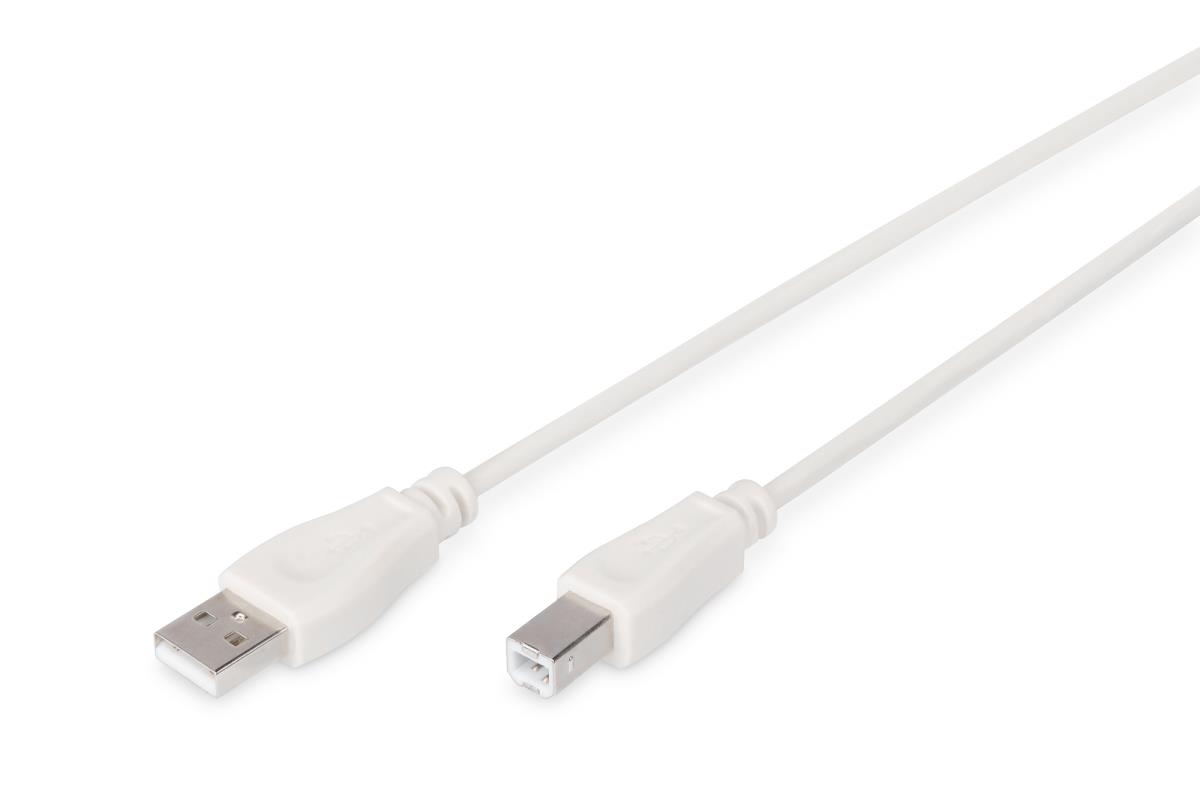 EU Product - USB 2.0 Anschlusskabel Typ A -B  St/St    1.8m beige thumbnail