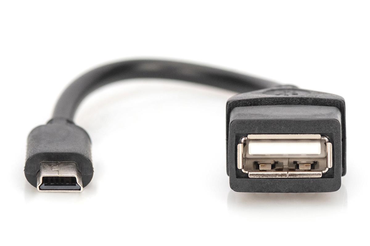 EU Product - USB 2.0 Adapter OTG, Typ Mini B - A St/Bu 0,2m thumbnail