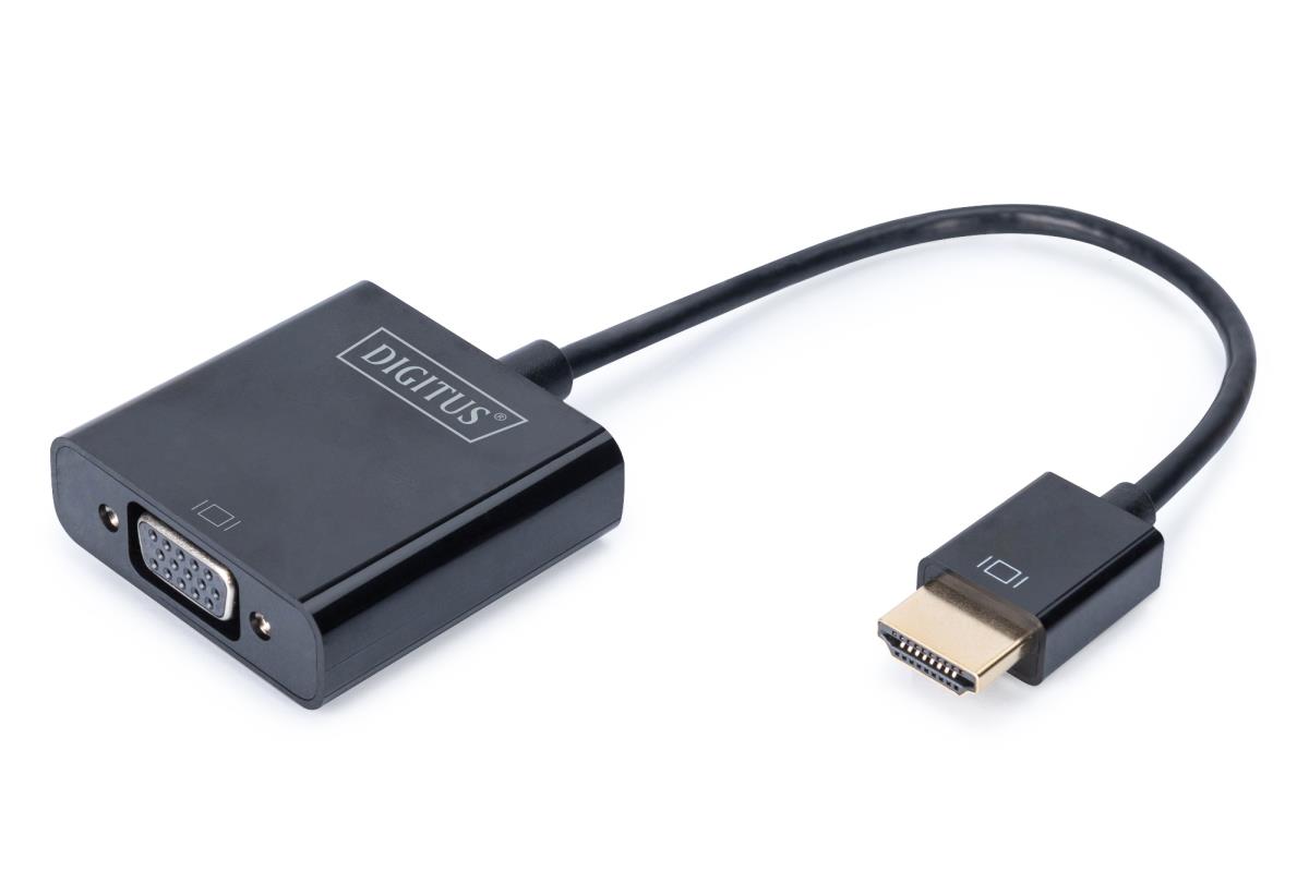 EU Product - HDMI-Konverter HDMI-A     -> VGA(D-Sub) schwarz thumbnail
