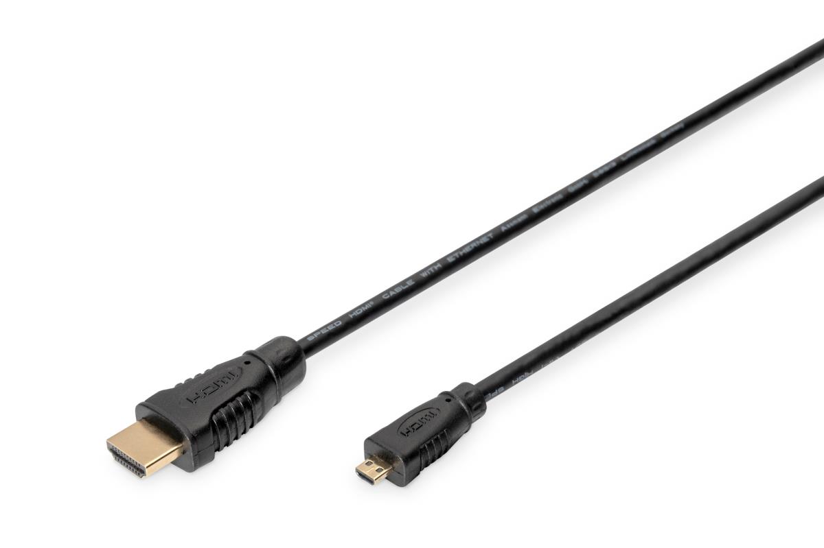 EU Product - HDMI High Speed mit Ethernet Anschlusskabel, 1m, sw thumbnail