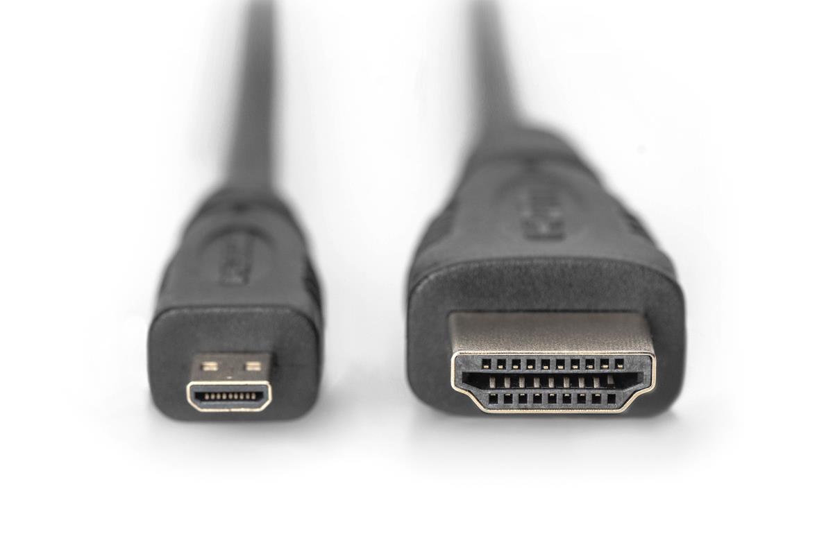 EU Product - HDMI High Speed mit Ethernet Anschlusskabel, 1m, sw thumbnail