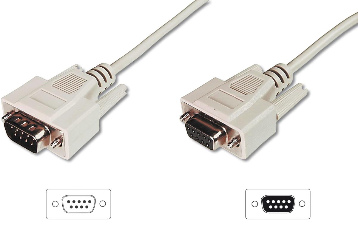 EU Product - Datatransfer Verl�ngerungskabel,DSub9/St-DSub9/Bu,3m thumbnail