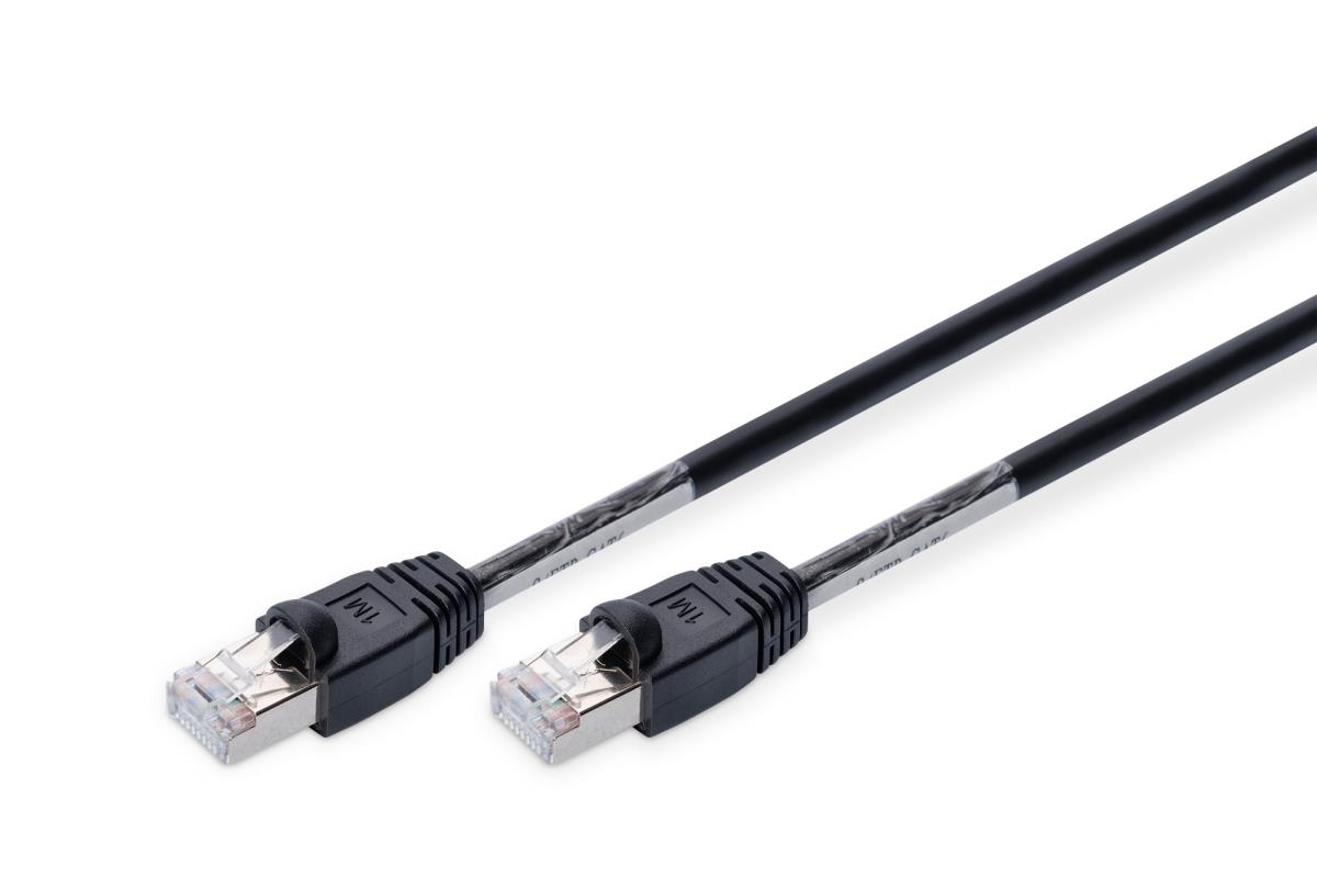 EU Product - Patchkabel Cat6  S/FTP 2xRJ45  1.0m schwarz Outdoor thumbnail