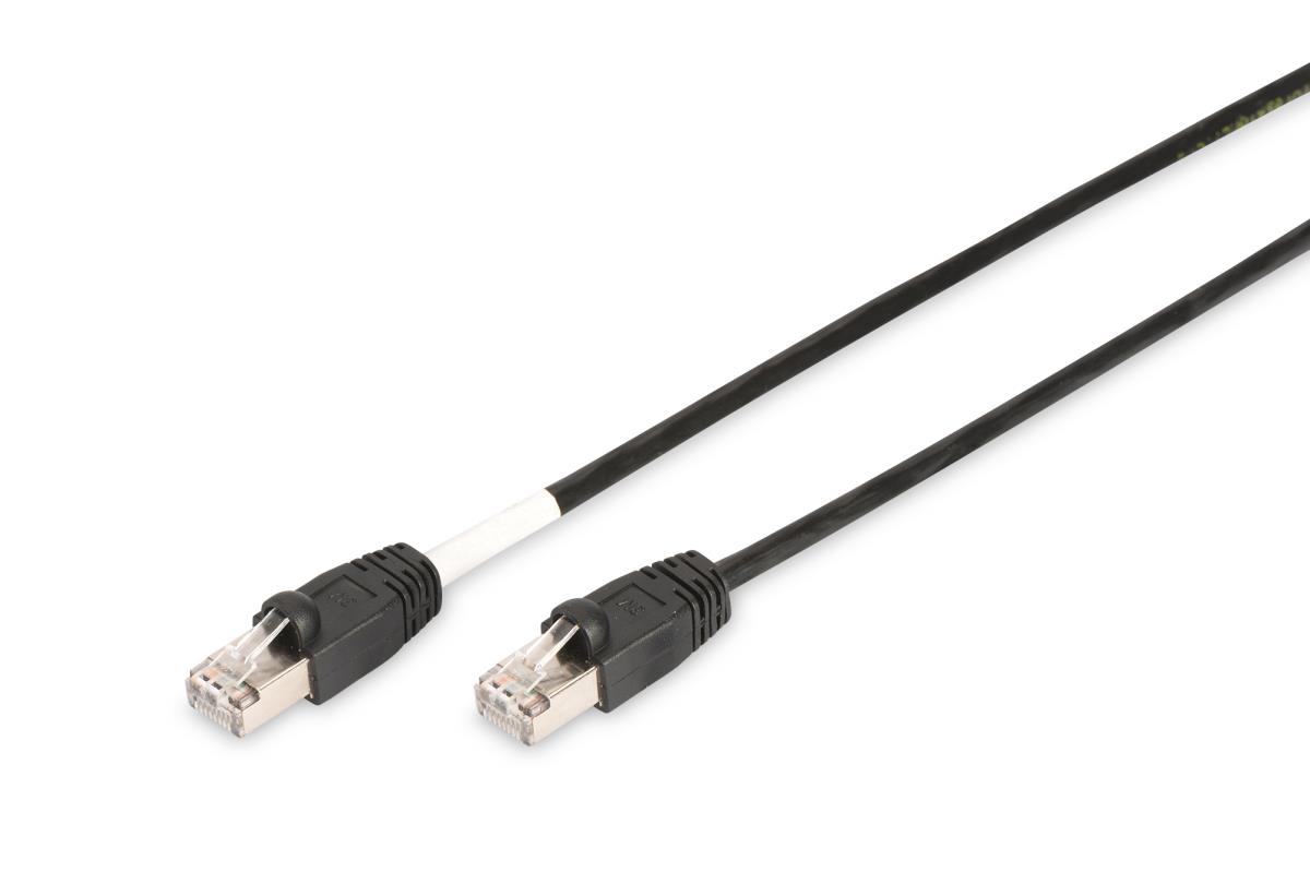 EU Product - Patchkabel Cat6  S/FTP 2xRJ45  2.0m schwarz Outdoor thumbnail