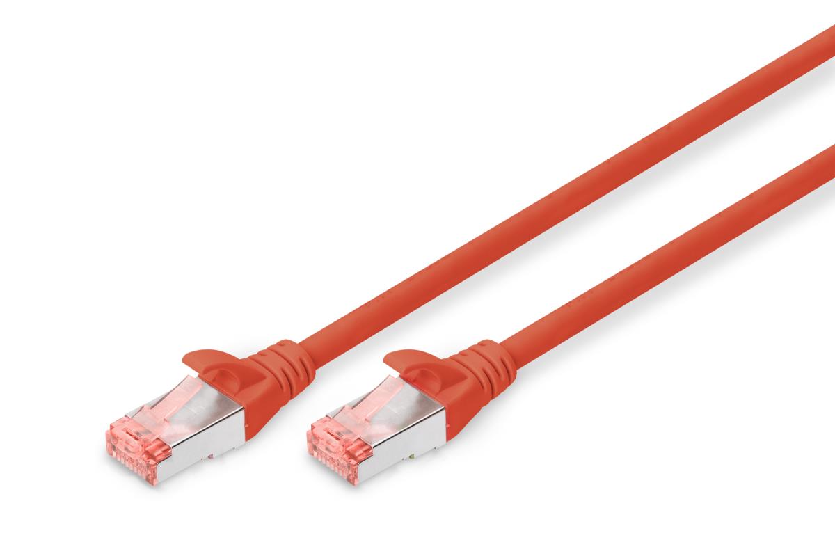 EU Product - Patchkabel Cat6  S/FTP 2xRJ45  2.0m rot  Hebelschutz Polybeutel thumbnail