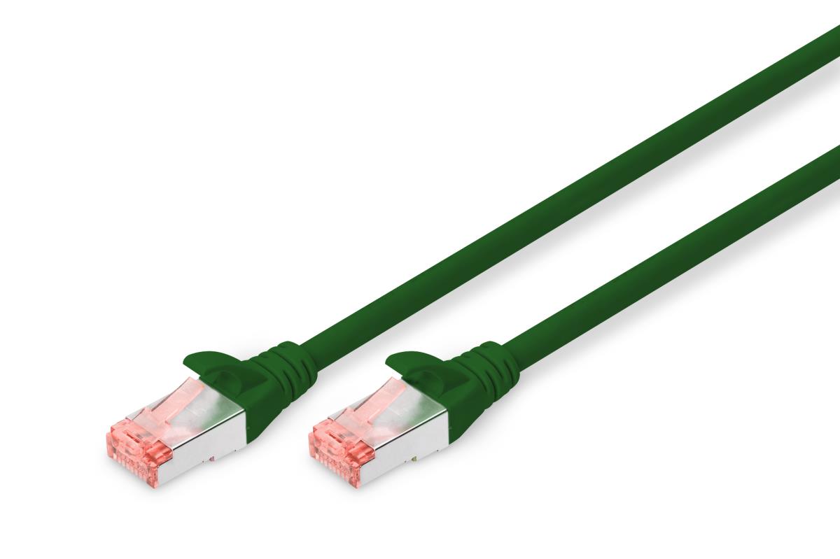 EU Product - Patchkabel Cat6  S/FTP 2xRJ45  5.0m gr�n Hebelschutz Polybeutel thumbnail