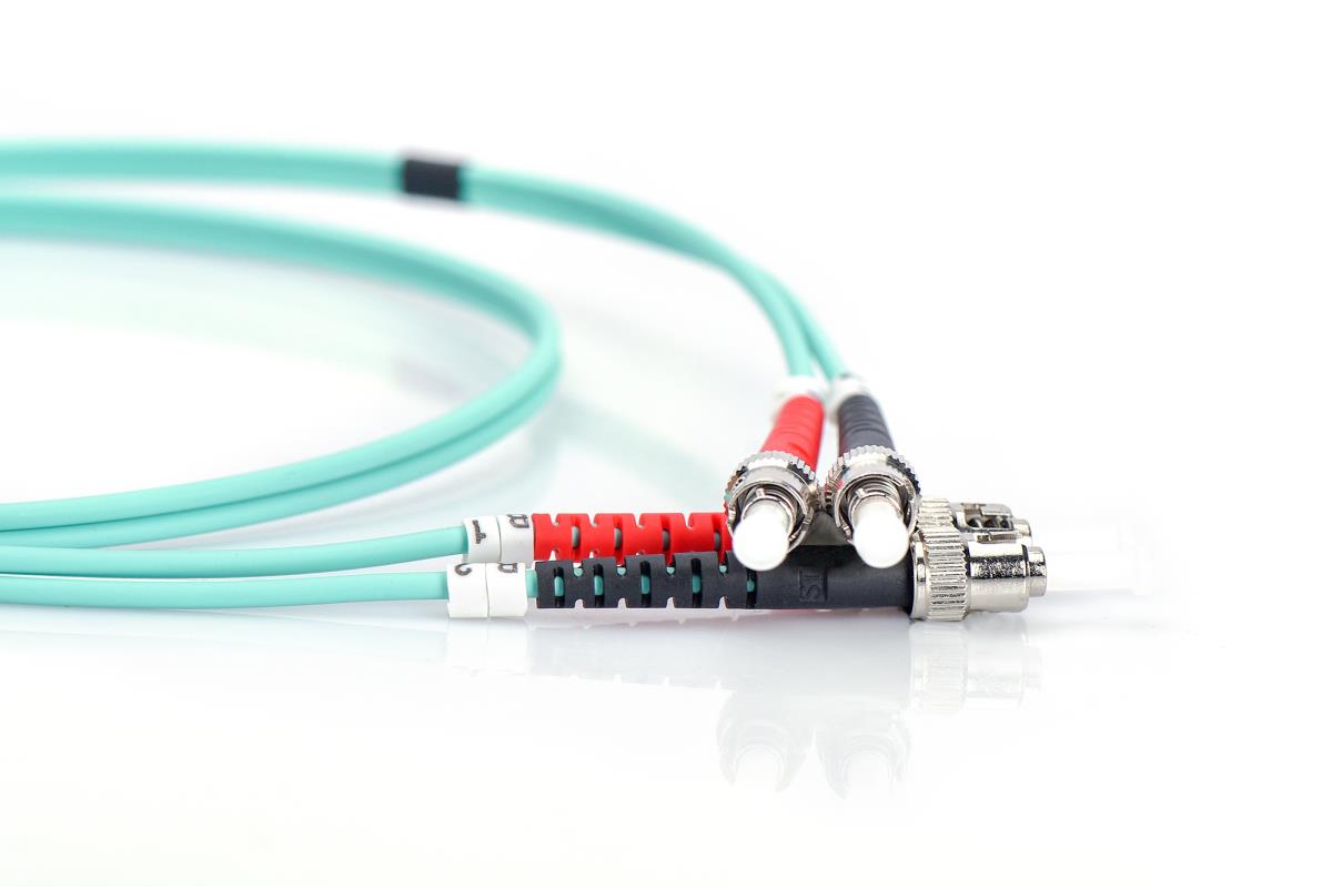 EU Product - LWL Patchkabel ST -> ST 10.00m Multimode Duplex OM3 thumbnail
