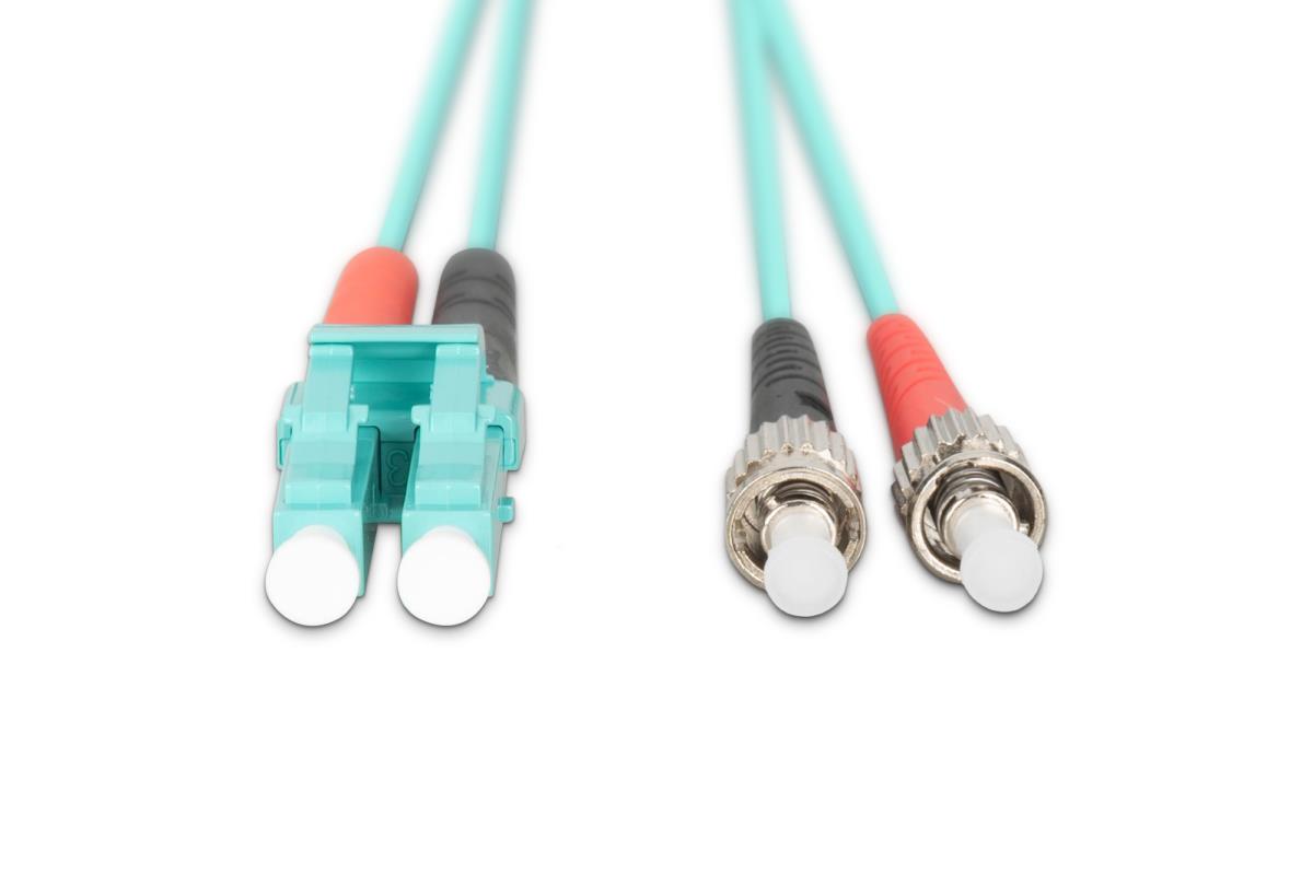EU Product - LWL Patchkabel LC -> ST 1.00m  Multimode Duplex OM3 thumbnail