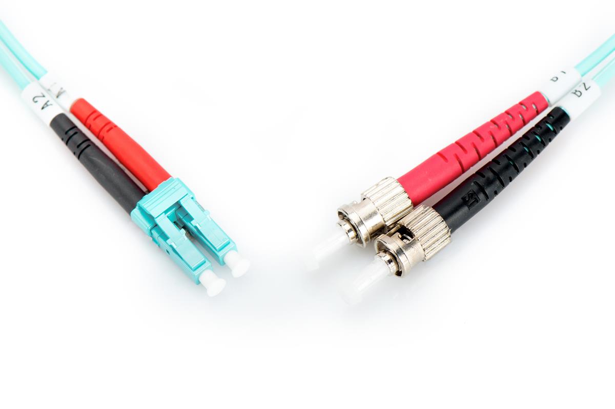 EU Product - LWL Patchkabel LC -> ST 5.00m  Multimode Duplex OM3 thumbnail