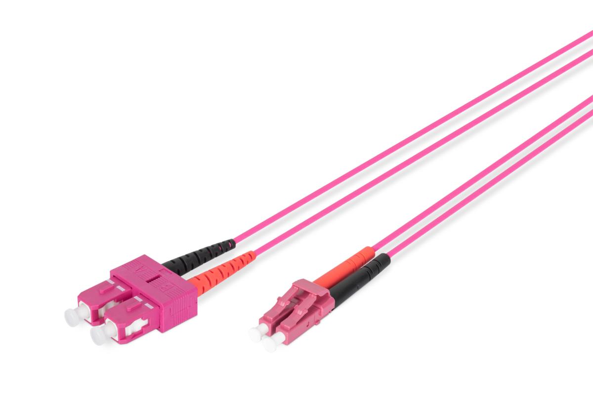 EU Product - LWL Patchkabel LC -> SC 1.00m  Multimode Duplex OM4 thumbnail