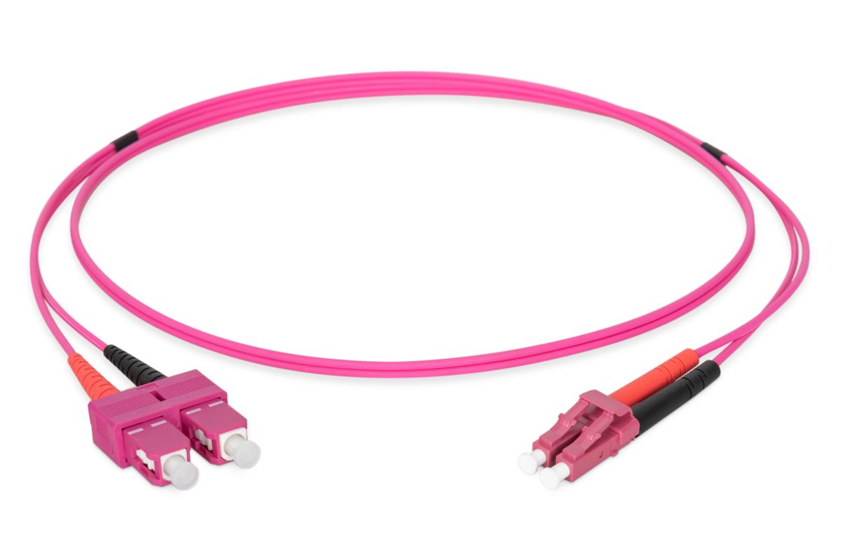 EU Product - LWL Patchkabel LC -> SC 1.00m  Multimode Duplex OM4 thumbnail