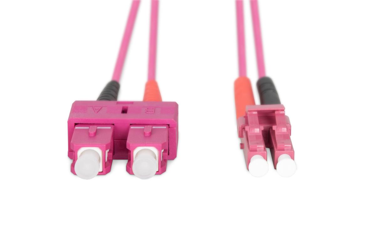 EU Product - LWL Patchkabel LC -> SC 1.00m  Multimode Duplex OM4 thumbnail