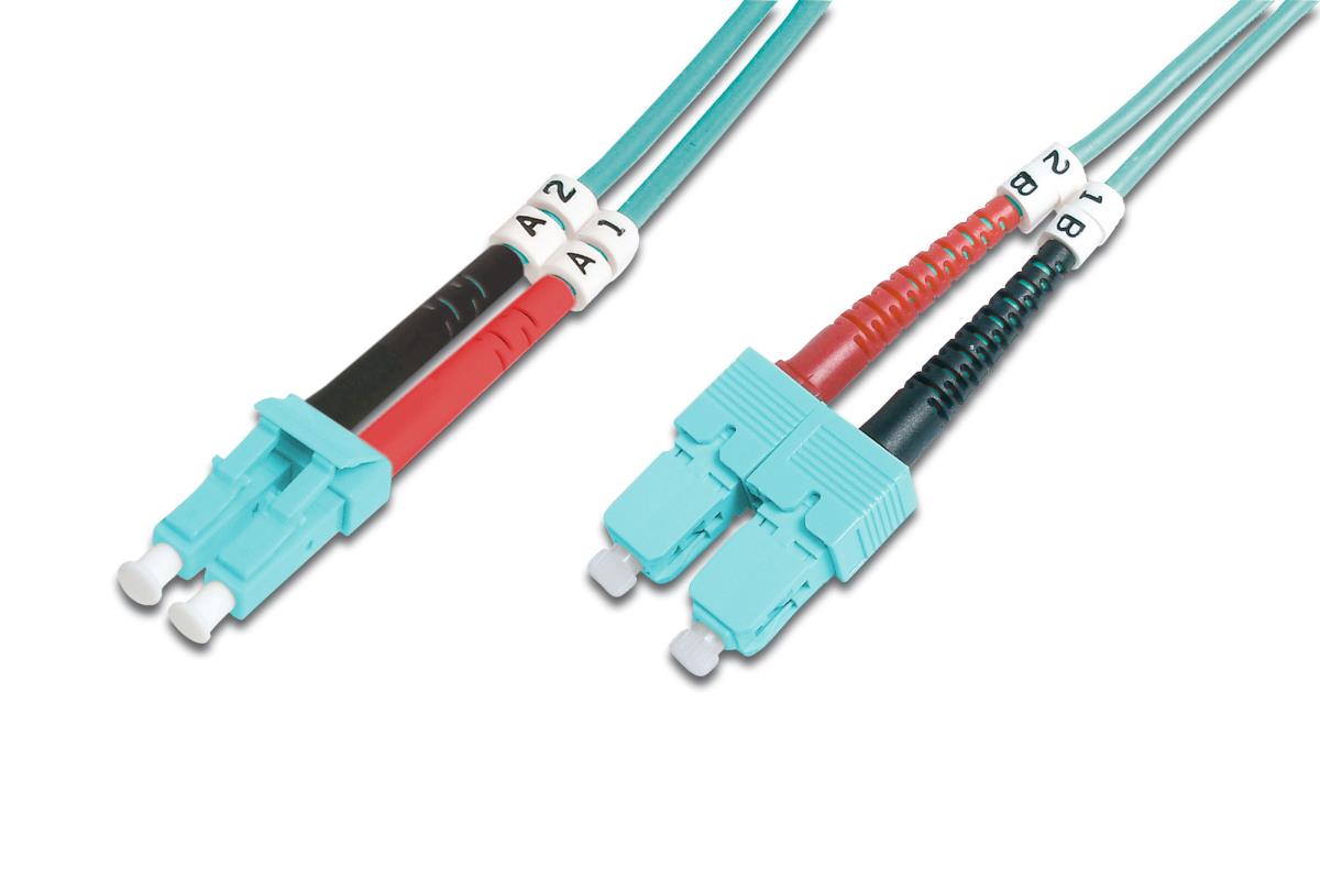 EU Product - LWL Patchkabel LC -> SC 3.00m  Multimode Duplex OM3 thumbnail