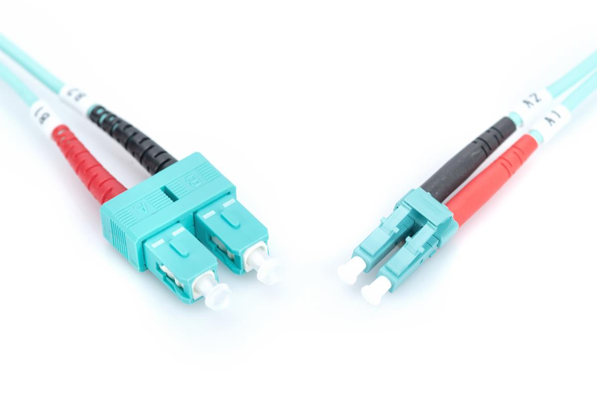 EU Product - LWL Patchkabel LC -> SC 5.00m  Multimode Duplex OM3 thumbnail