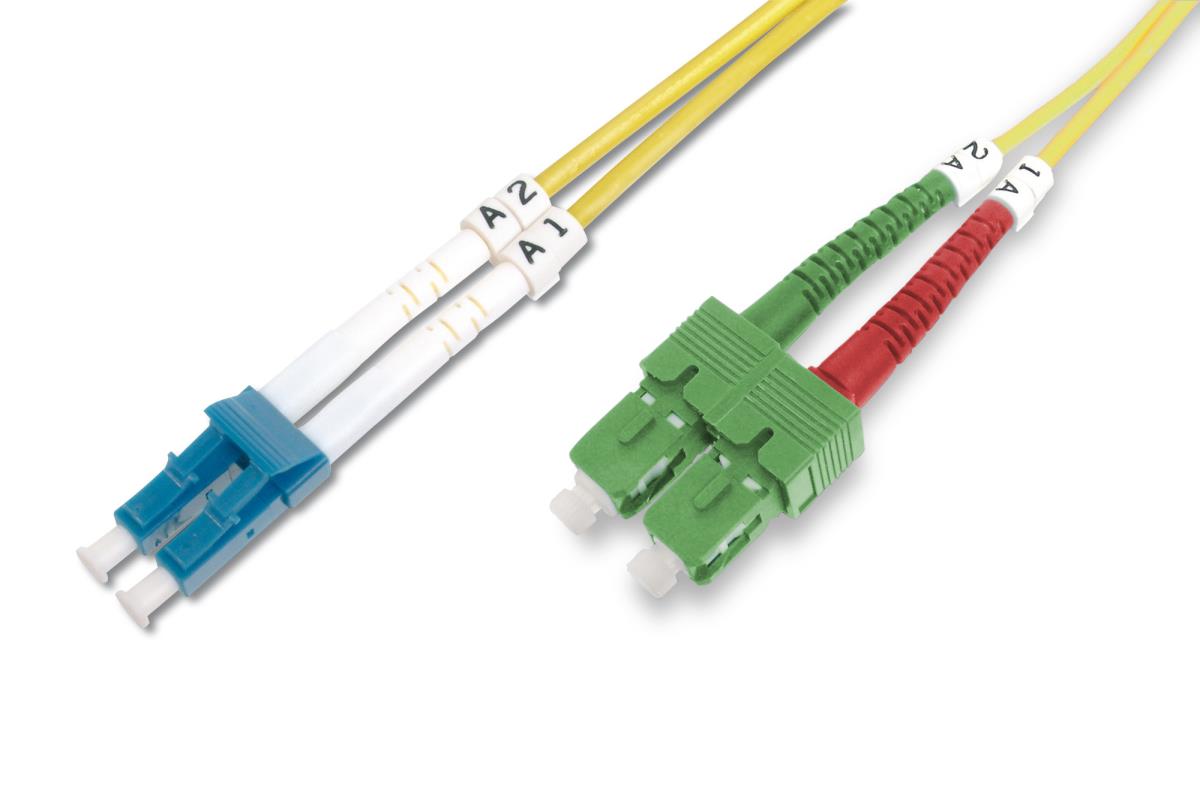 EU Product - Fiber Optic Singlemode PatchK SC (APC) to LC (PC) 2m thumbnail